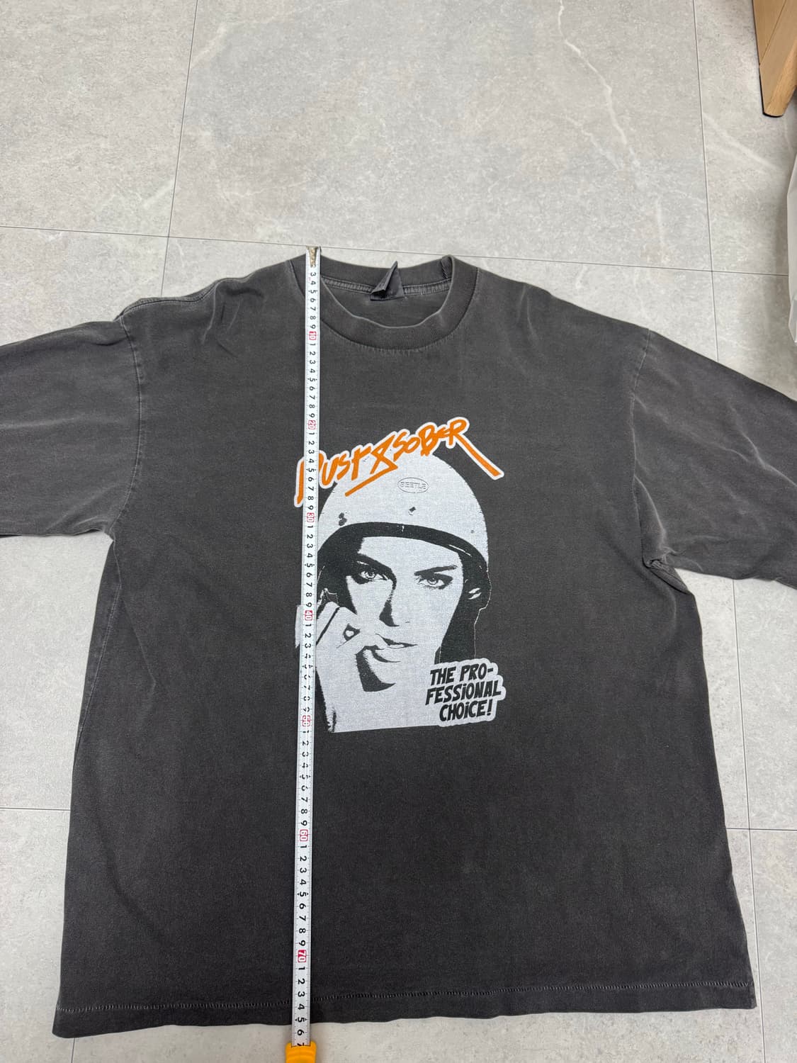 Sober goods 소버 가먼트다이 차콜 롱슬리브 세인트미카엘 메이드원 상품이미지4