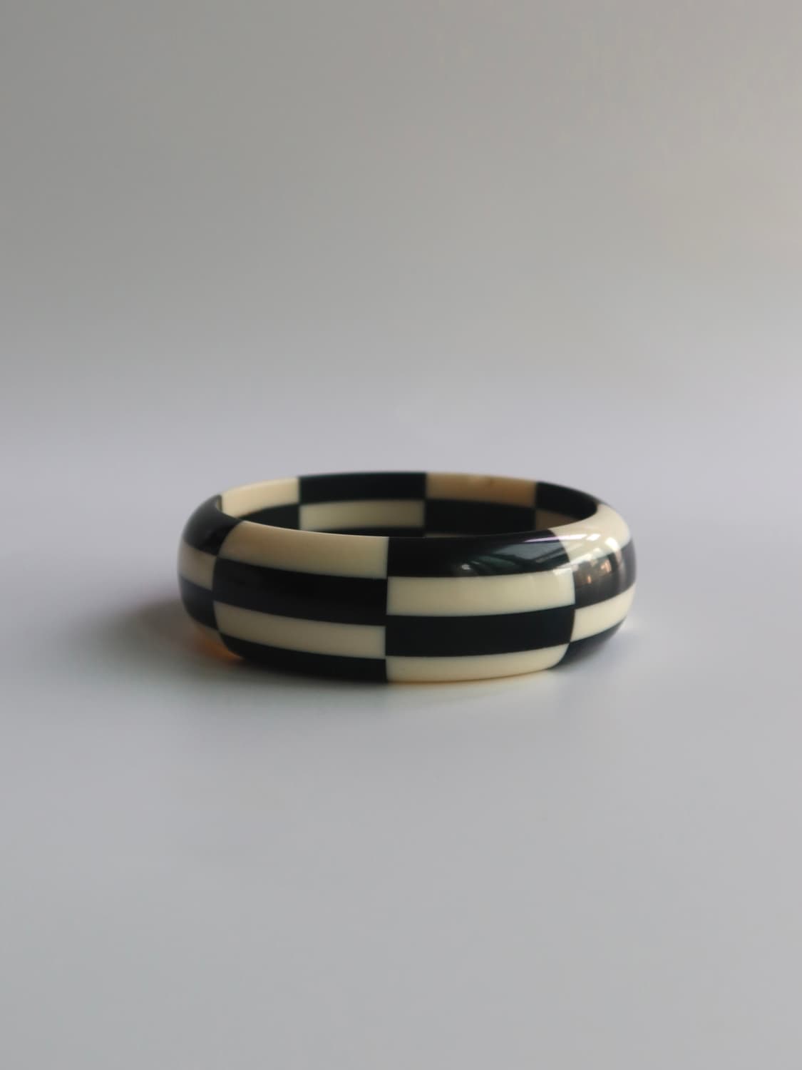black white check bangle 상품이미지1