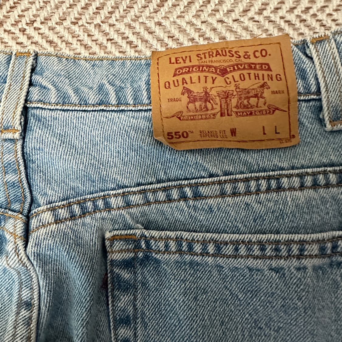 LEVI'S 550 90's usa made denim jeans 상품이미지3