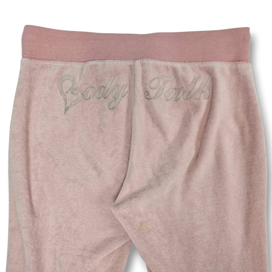  Body talk 벨벳 부츠컷 트레이닝 팬츠 연핑크 상품이미지8