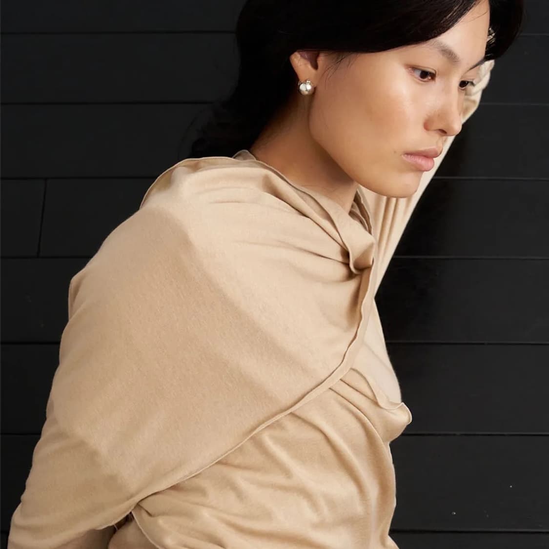 엔오디 머플러 탑 SET-UP 카멜 상품이미지4