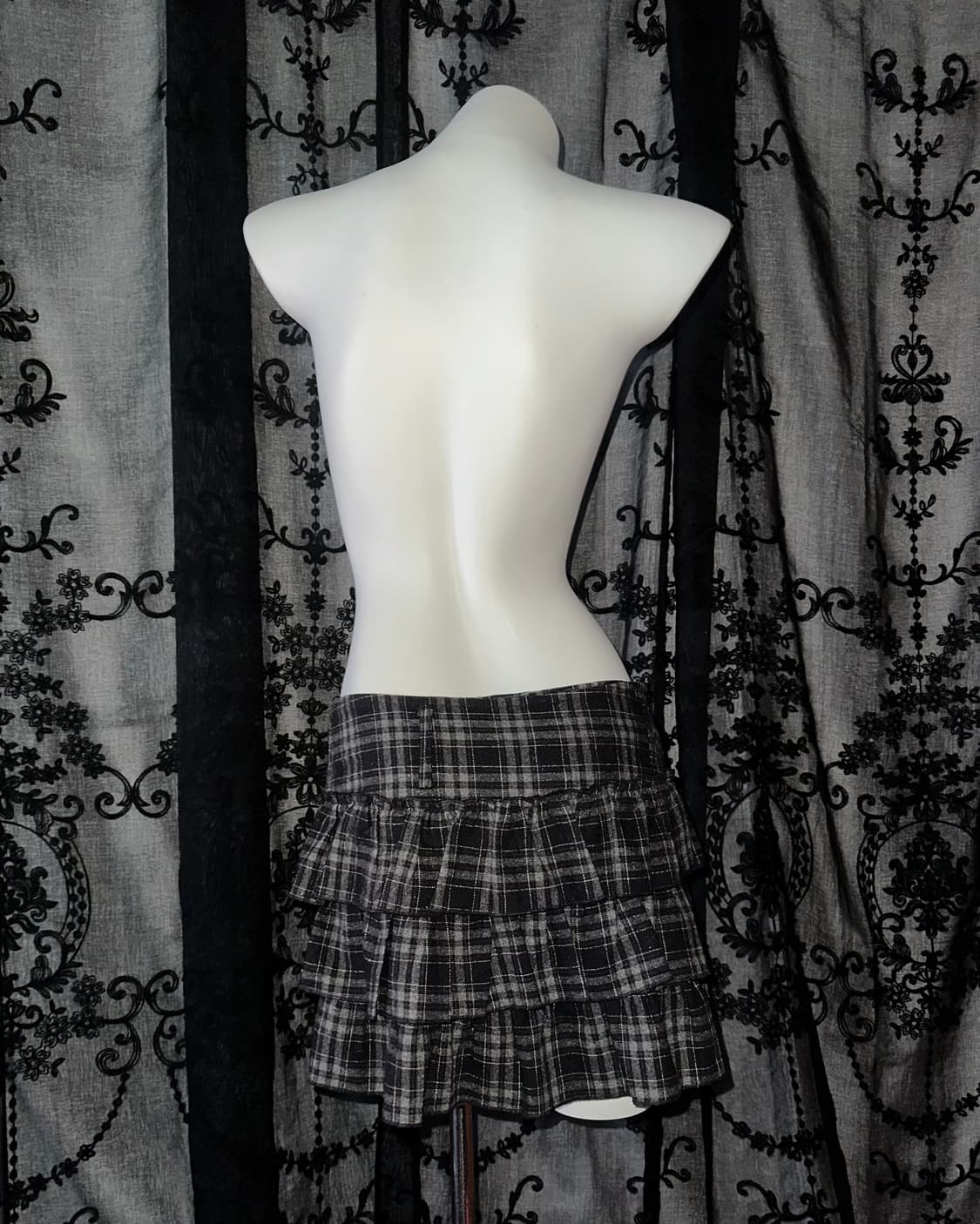 Cancan checkered skirt 상품이미지3