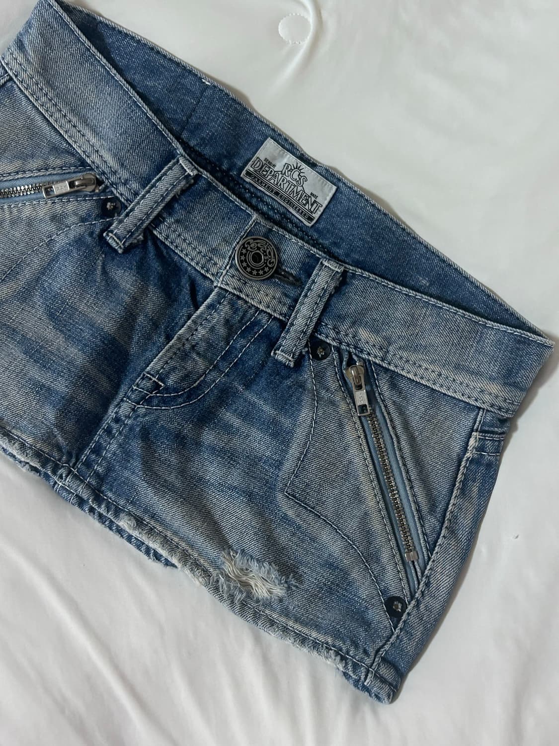 데님 미니스커트 빈티지 데스라이즈 큐빈티지 shop502 와투케 00s 상품이미지1