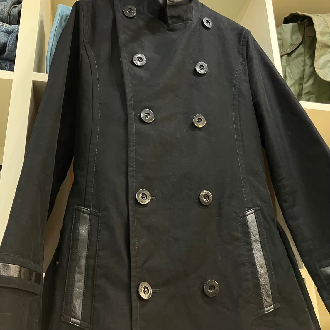 Comme Ca Ism 콤사이즘 블랙 트렌치 코트 상품이미지4