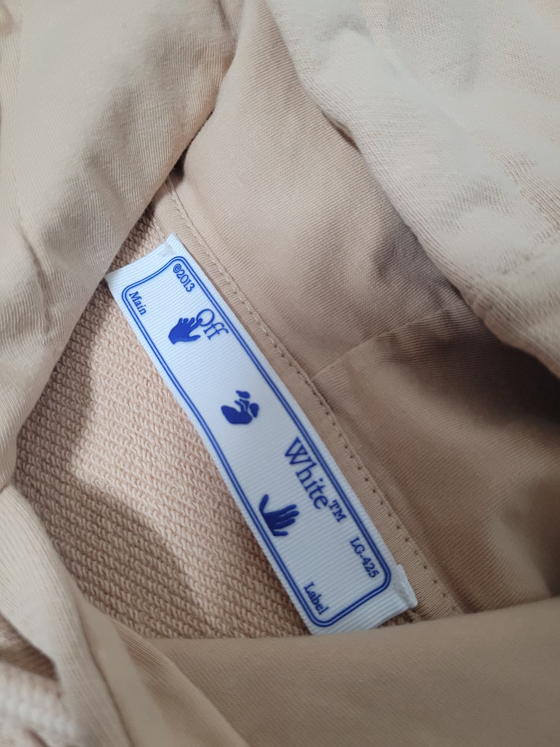 Off-White 오프화이트 베이지 후드티 상품이미지3