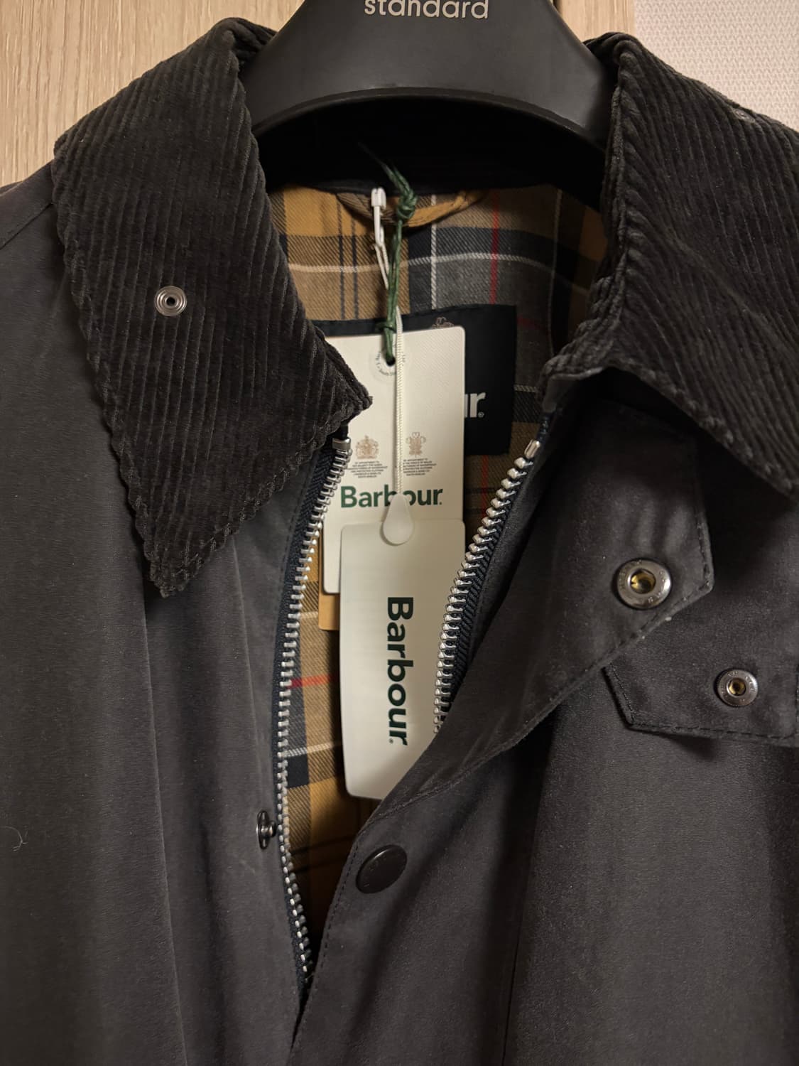 새상품)바버 트랜스포트 왁스자켓 40 사이즈 상품이미지2