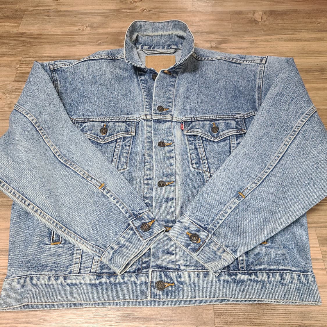 (XL XXL) 90s 리바이스 빈티지 70507 데님 트러커 청 자켓 상품이미지3