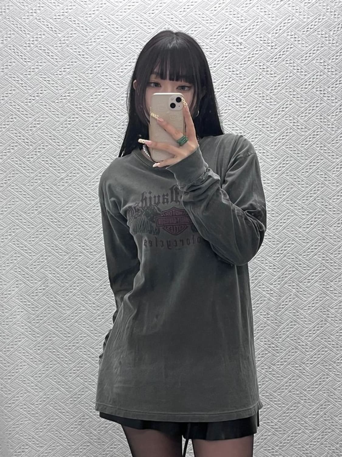 할리 데이비슨 모터사이클 스트릿 펑크 롱슬리브 M C09952 상품이미지2