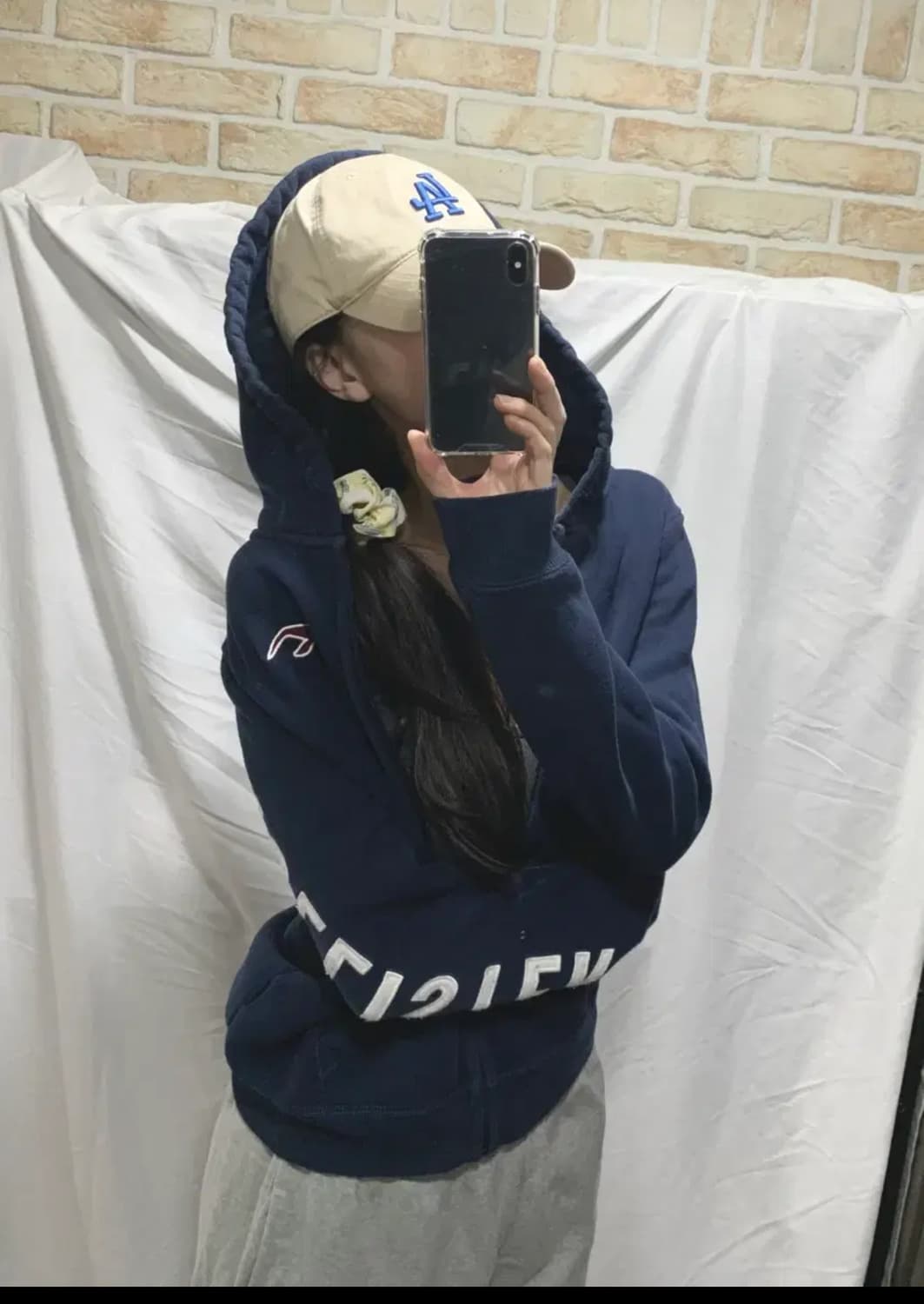 홀리스터 후드집업,S,네이비 상품이미지2