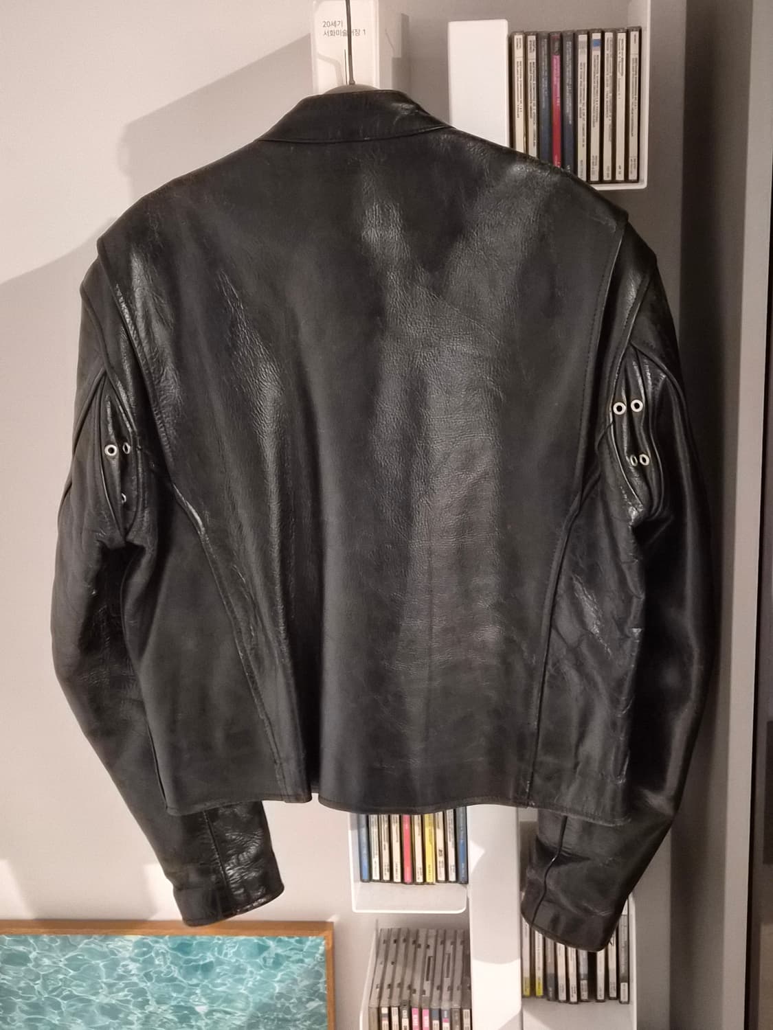 싱글 크롭 라이더 자켓 상품이미지2