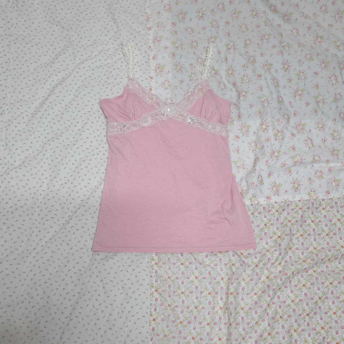 고전 리즈리사 핑크 레이스 나시 히메갸루 트랄라라 상품이미지1