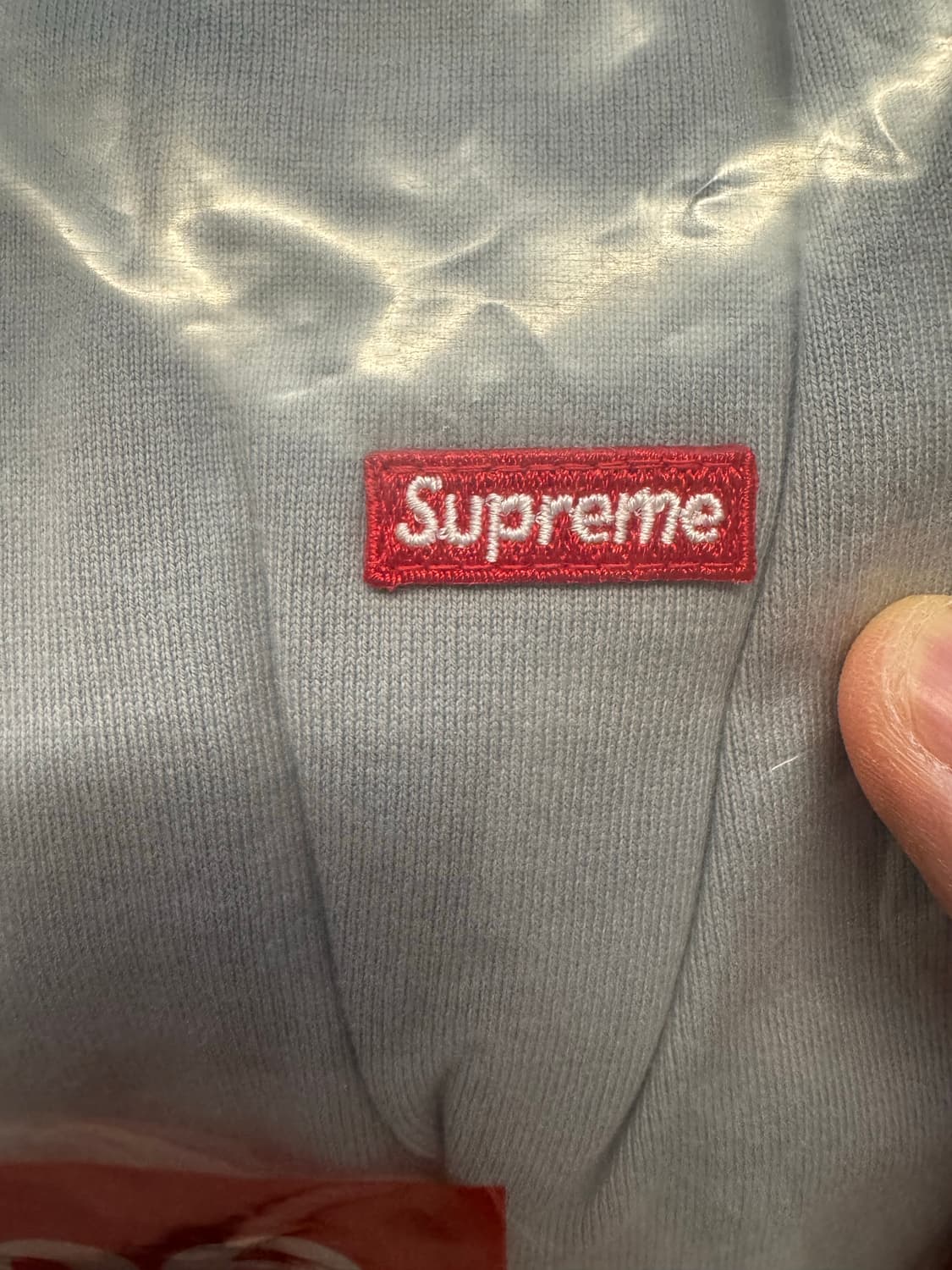 슈프림 스몰박스로고 롱슬리브 그레이 새상품 상품이미지3