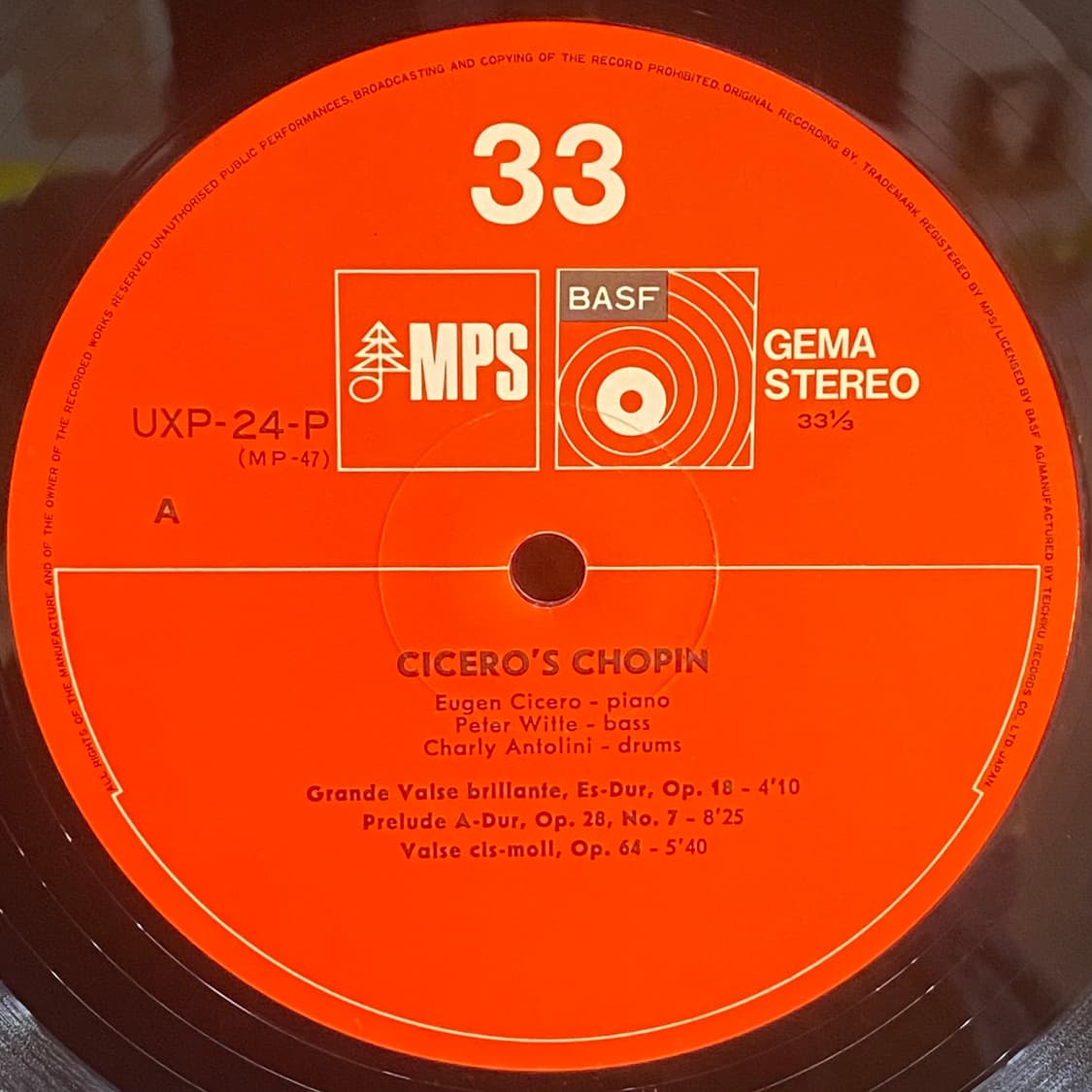 (LP) Eugen Cicero - Cicero's Chopin 상품이미지4