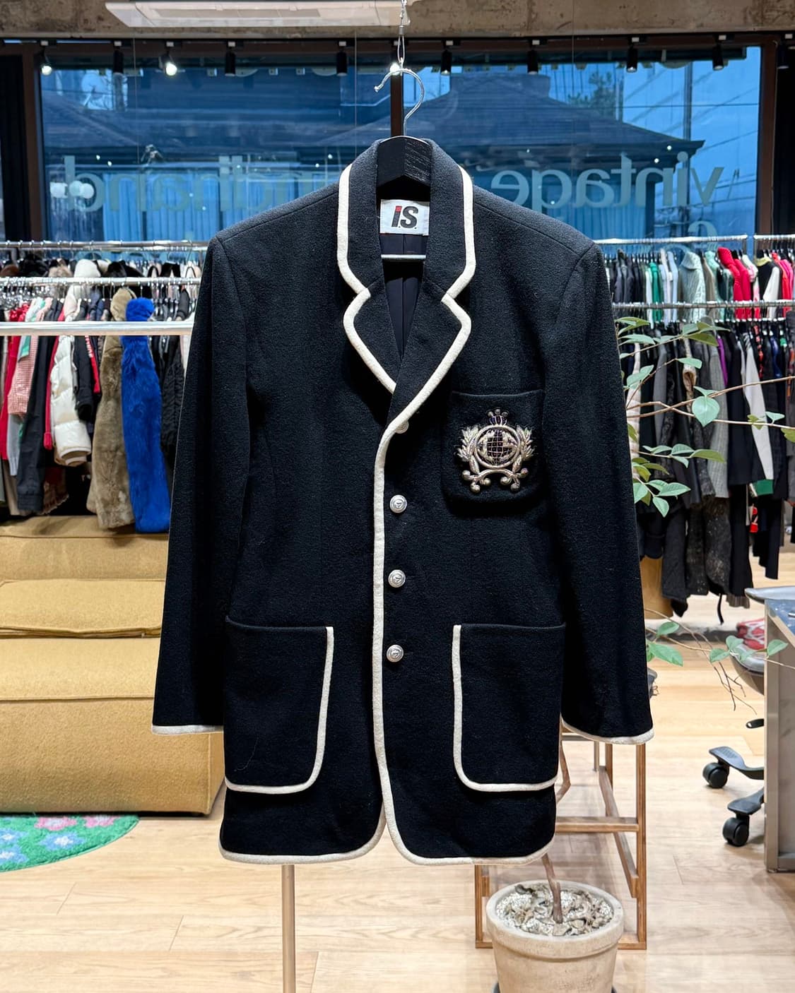 이세이미야케 80s 블랙 테일러드 블레이저 자켓 상품이미지1