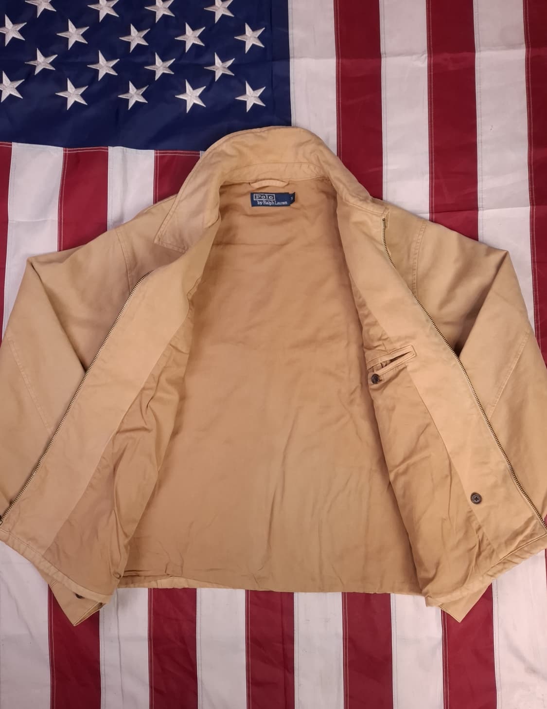 오리지날 80's 폴로 랄프로렌 클래식 베이지 헤링턴자켓 상품이미지9