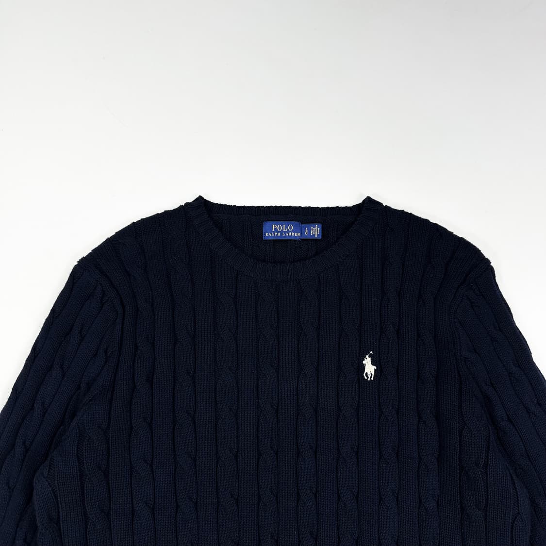 폴로 랄프로렌 포니 네이비 케이블니트 (L 여성추천) 상품이미지1