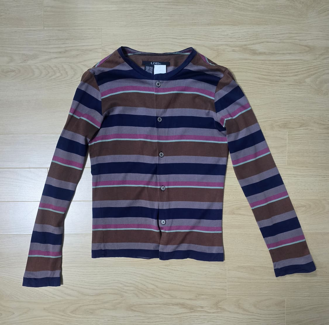 리미푸 스트라이프 멀티 가디건 S  상품이미지2