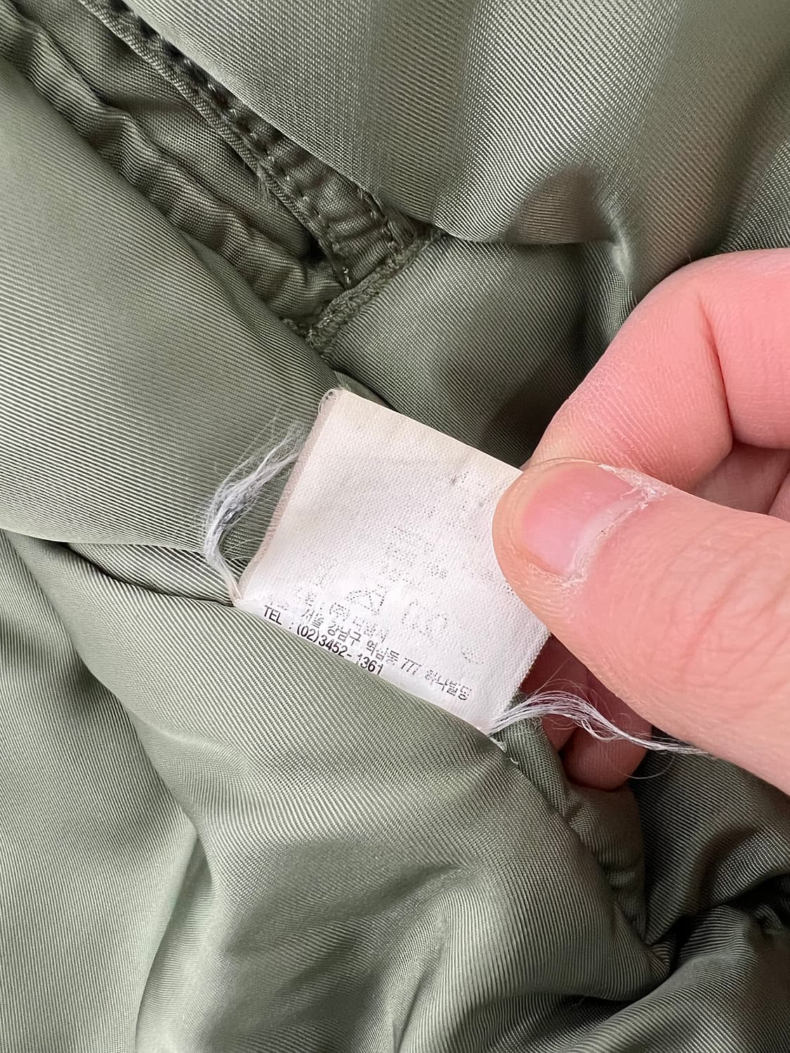 알파인더스트리 세이지 그린 n-2b 쇼트 웨이스트 파카 퍼 자켓 상품이미지10