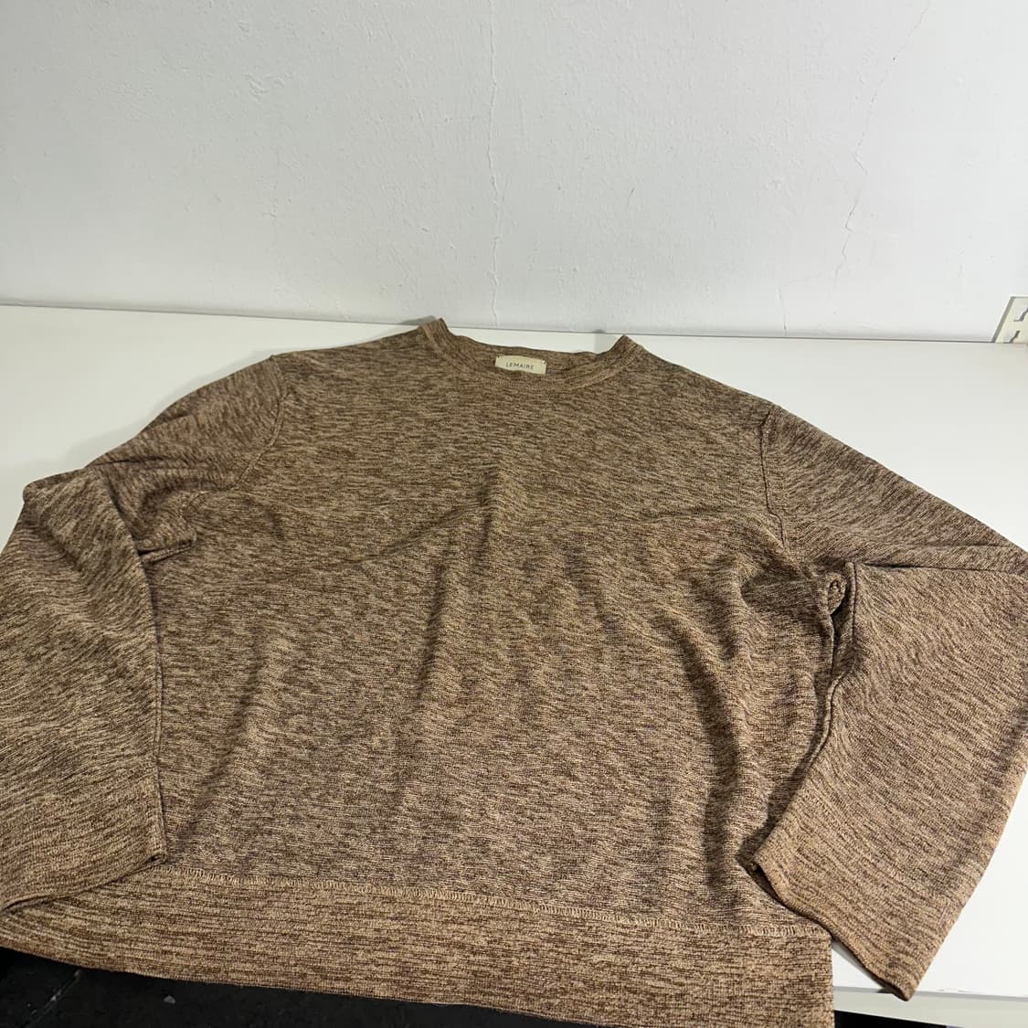 우먼M 르메르 루즈핏 나염 얇은 긴팔니트 상품이미지1