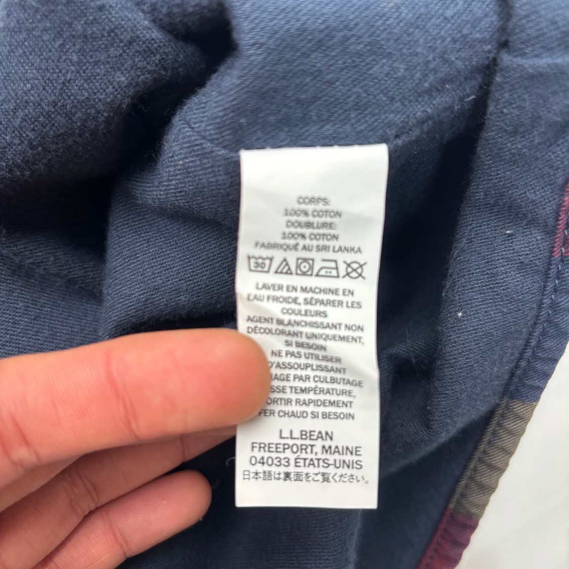 LL Bean 엘엘빈 헤비 코튼 체크 셔츠 자켓 XL 상품이미지8