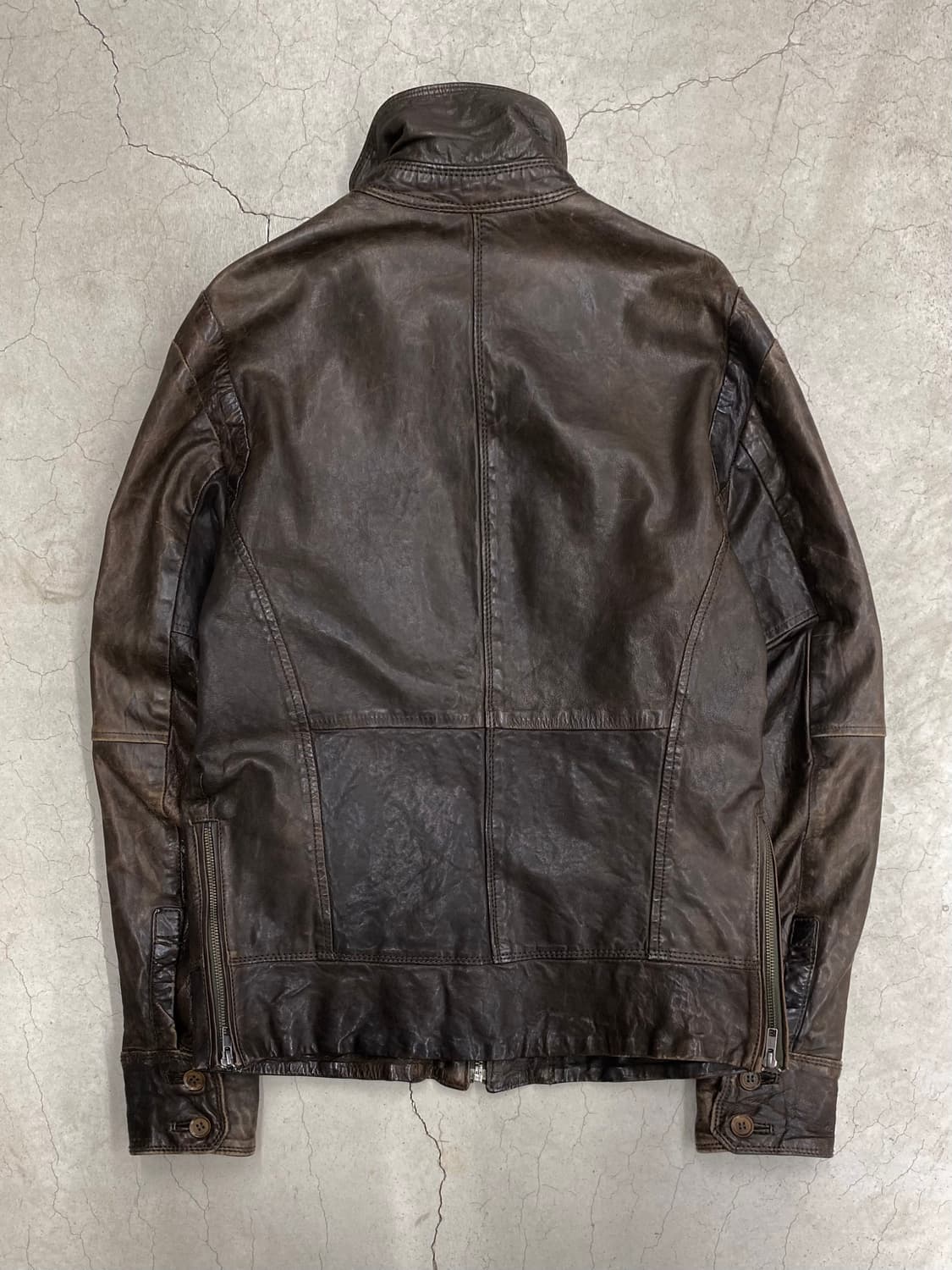 디젤 디어헌터 쉽스킨 레더 자켓 상품이미지7