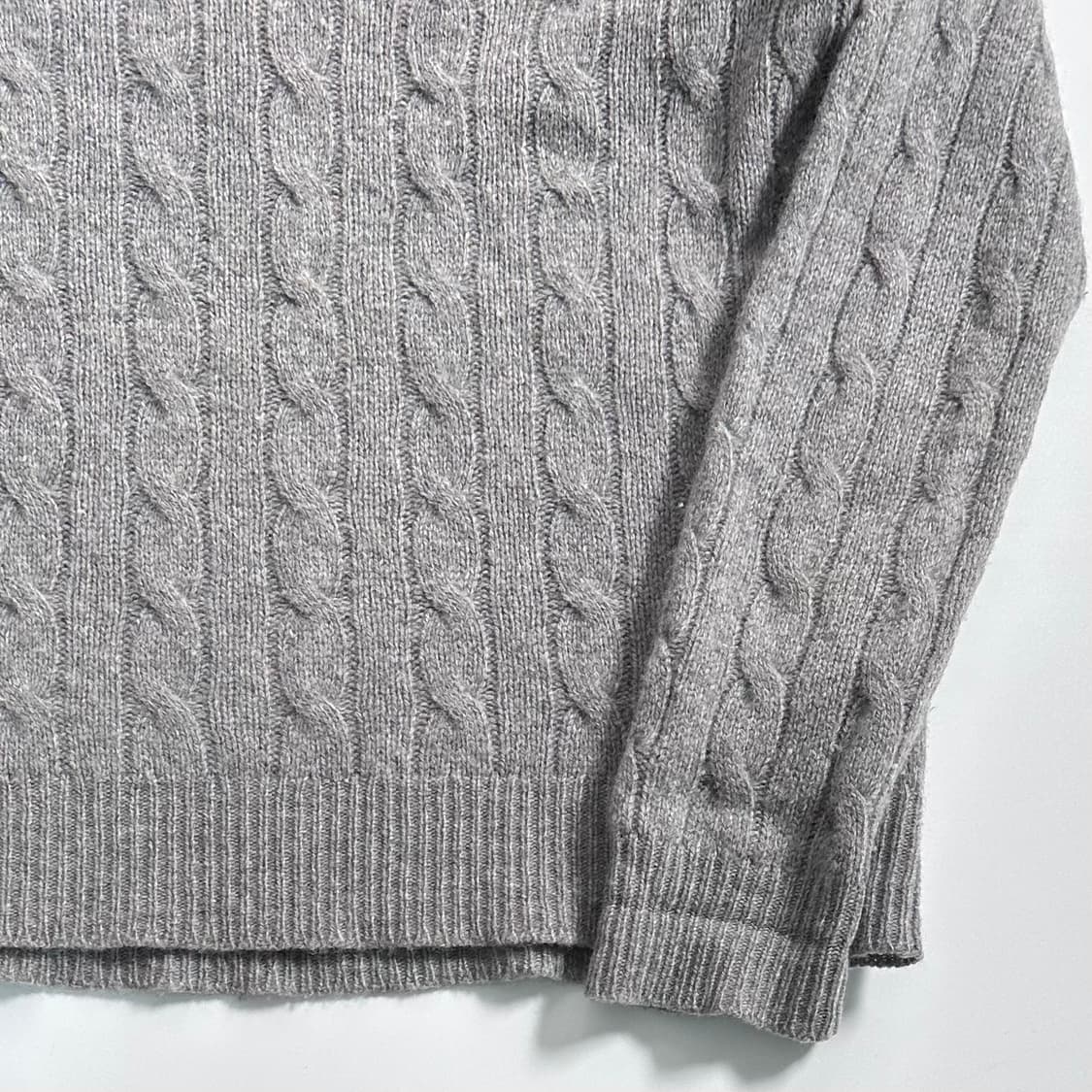 폴로 랄프로렌 그레이 울 케이블 니트 상품이미지4