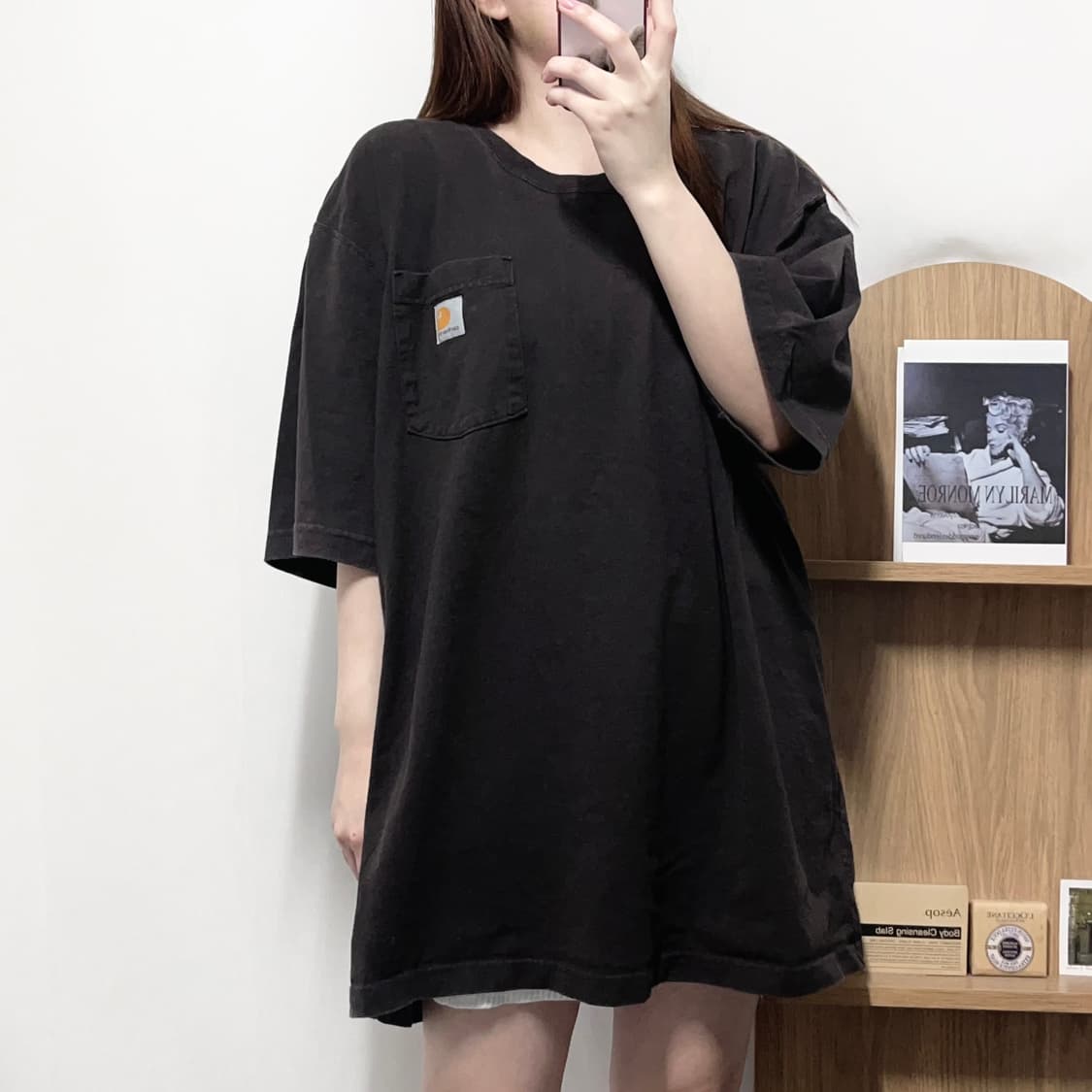 [정품] 칼하트 딥브라운 포켓 반팔티 [ 오리지널XL ] 상품이미지3