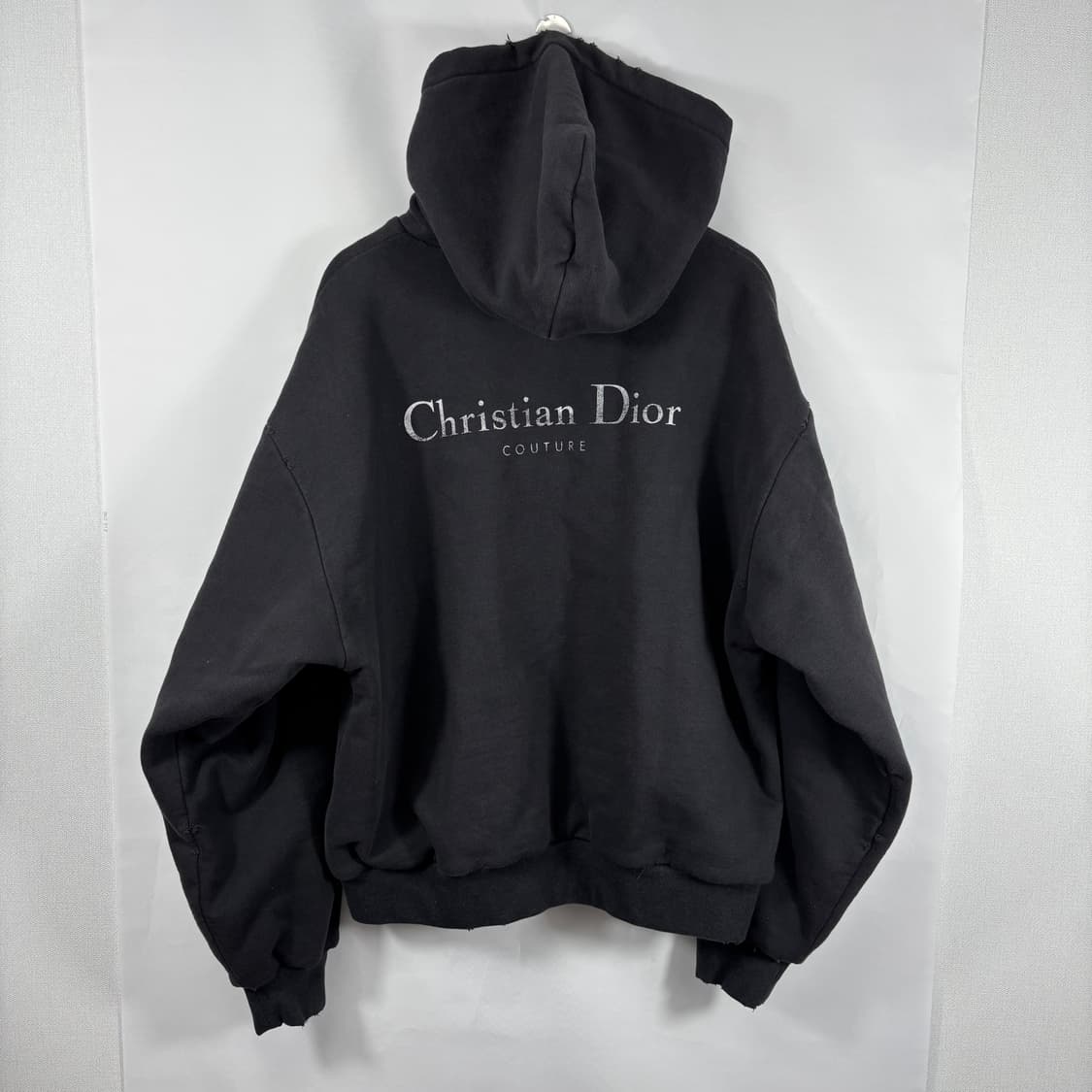 (새상품급,정품)디올 꾸뛰르 백로고 후드티 블랙 XXL 상품이미지1