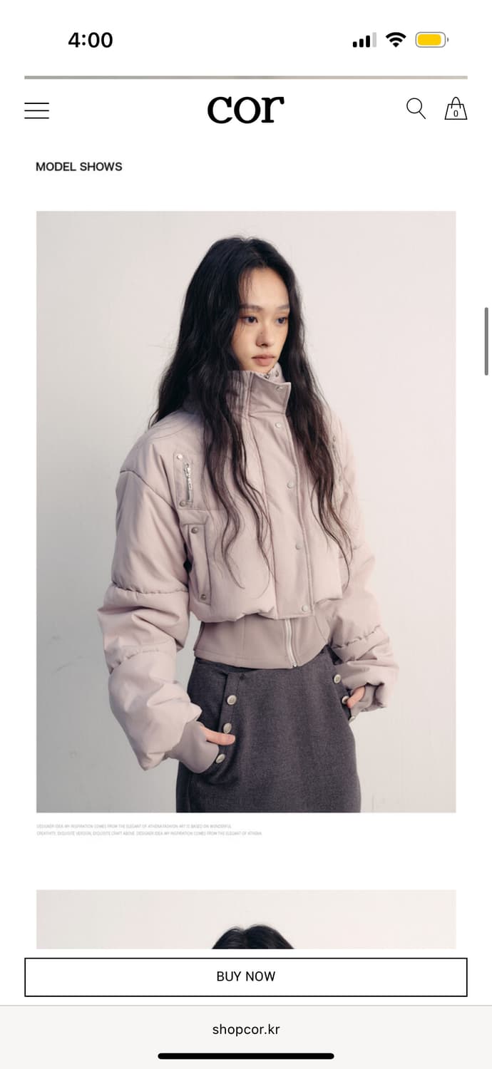 Shop.cor에서 구매한 lvetong 크롭패딩 판매합니단 상품이미지1