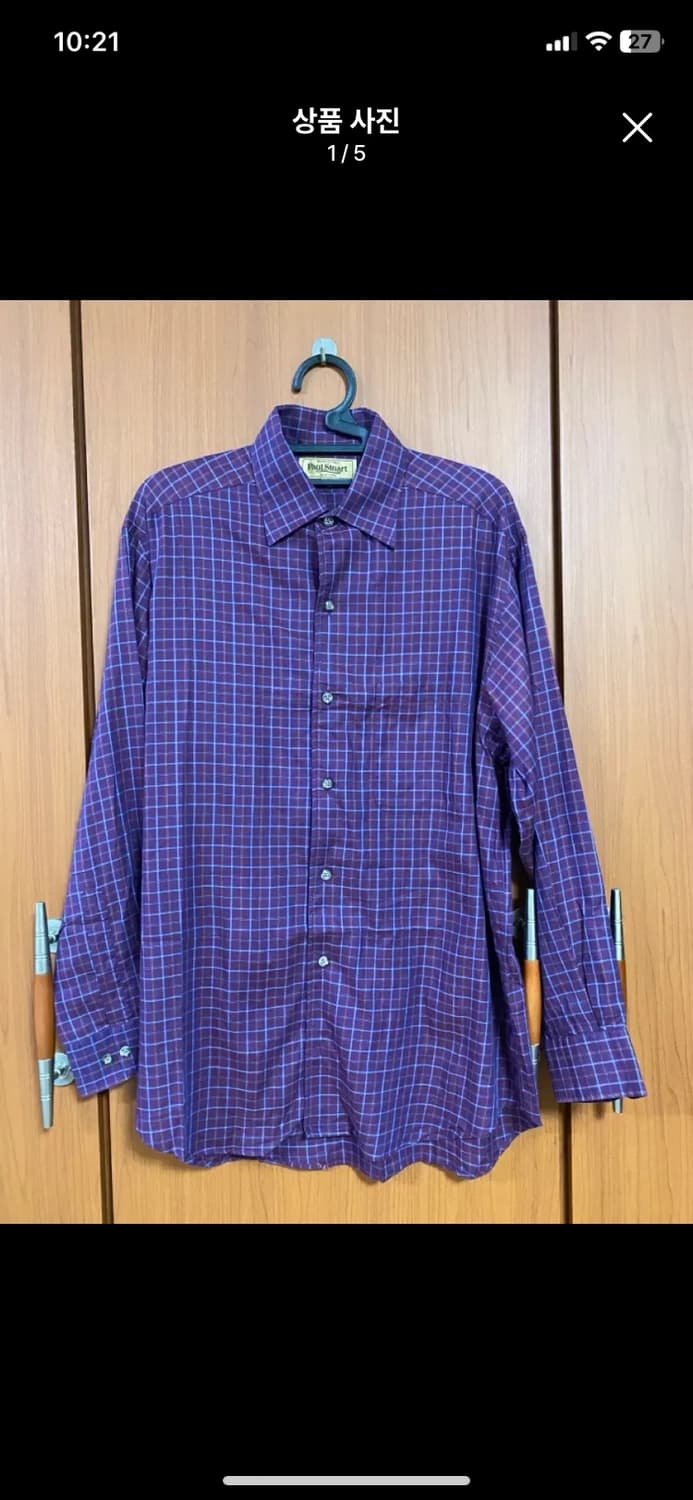 [Paul Stuart] 폴스튜어트 뉴욕 코트 체크 셔츠 S사이즈 상품이미지1