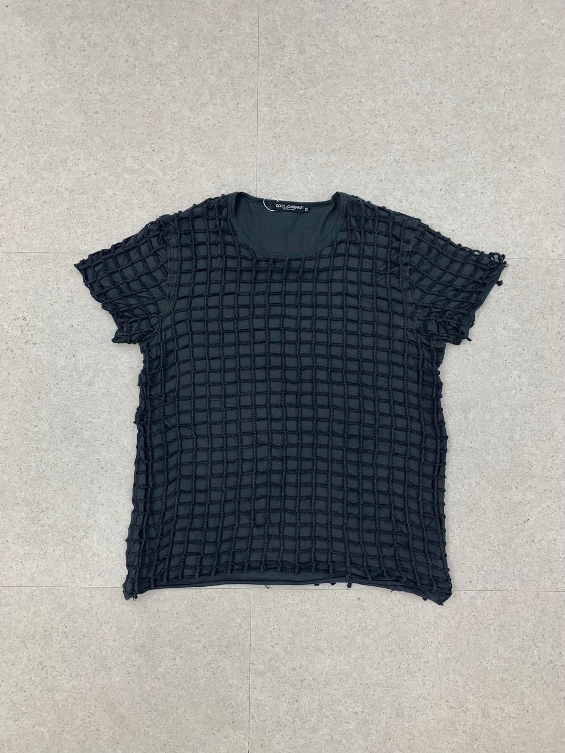 D&G 12ss 돌체엔가바나 더블 레이어드 메쉬 티셔츠 상품이미지1