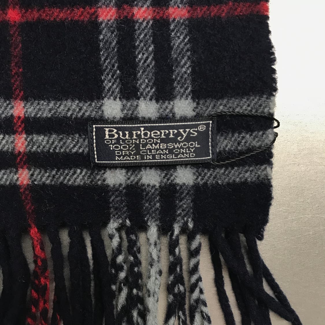 버버리 정품 램스울 머플러 네이비 상품이미지4