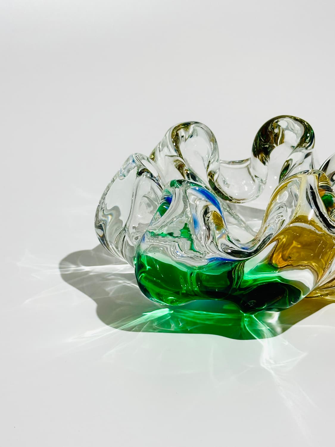 일본 빈티지 쿠라타 아트글라스 애쉬 트레이 오브제 상품이미지7