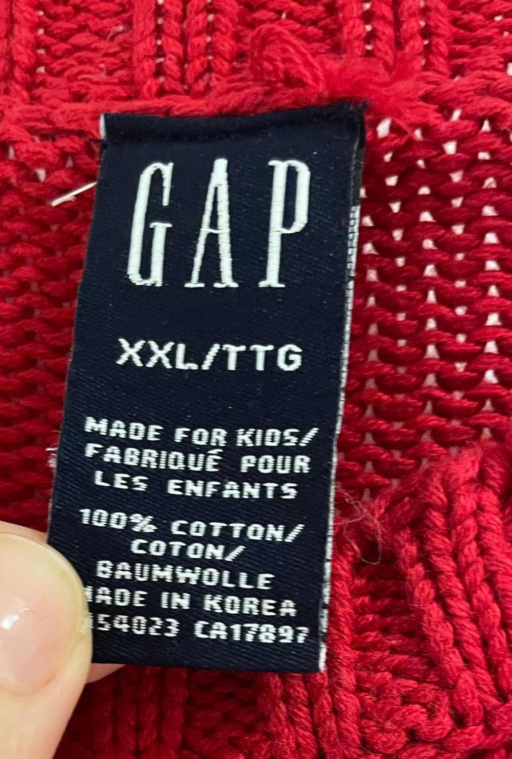 Gap 갭 레드 니트  상품이미지2