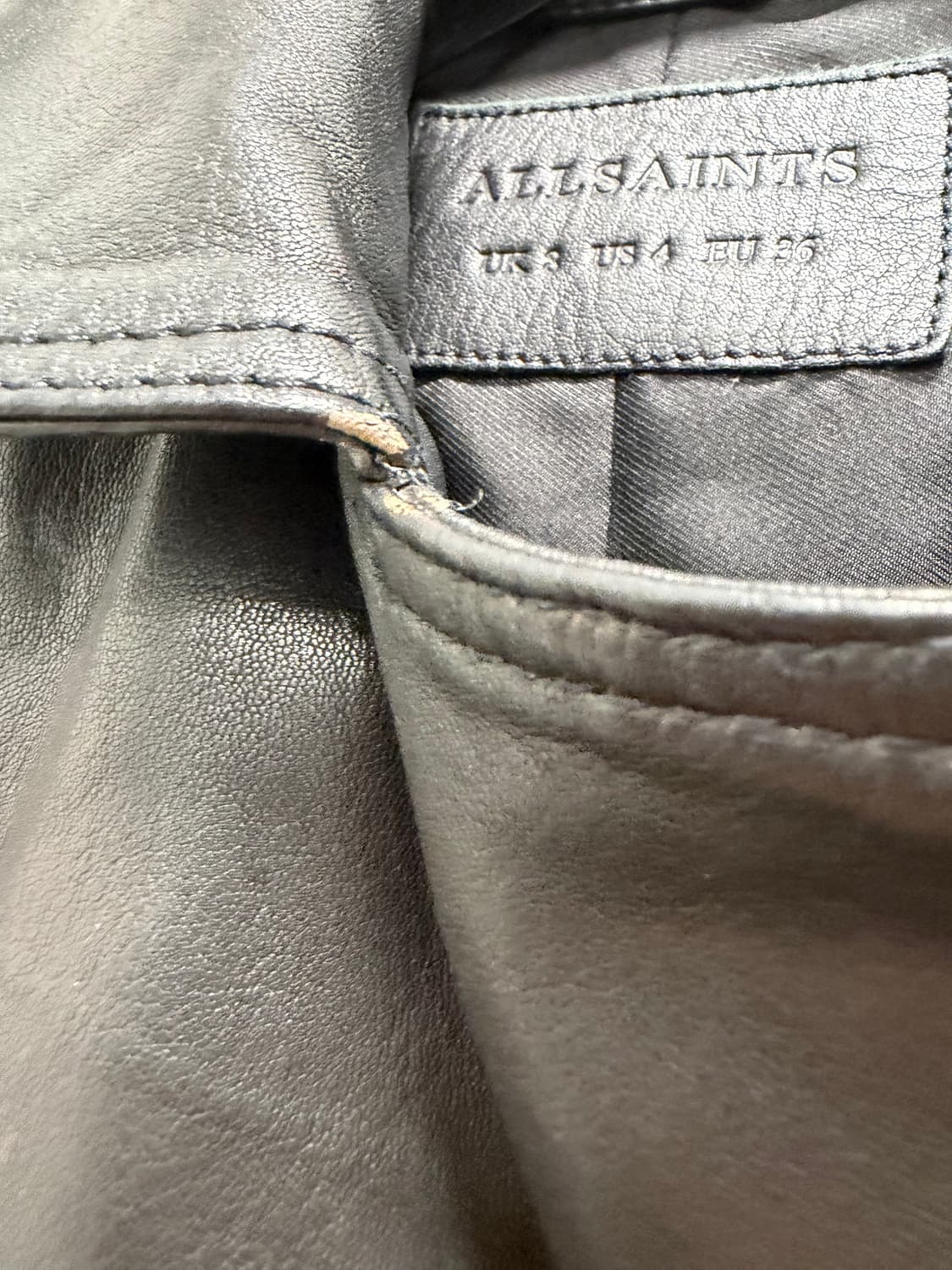 올세인츠 달비 바이커 가죽 라이더 자켓 상품이미지6