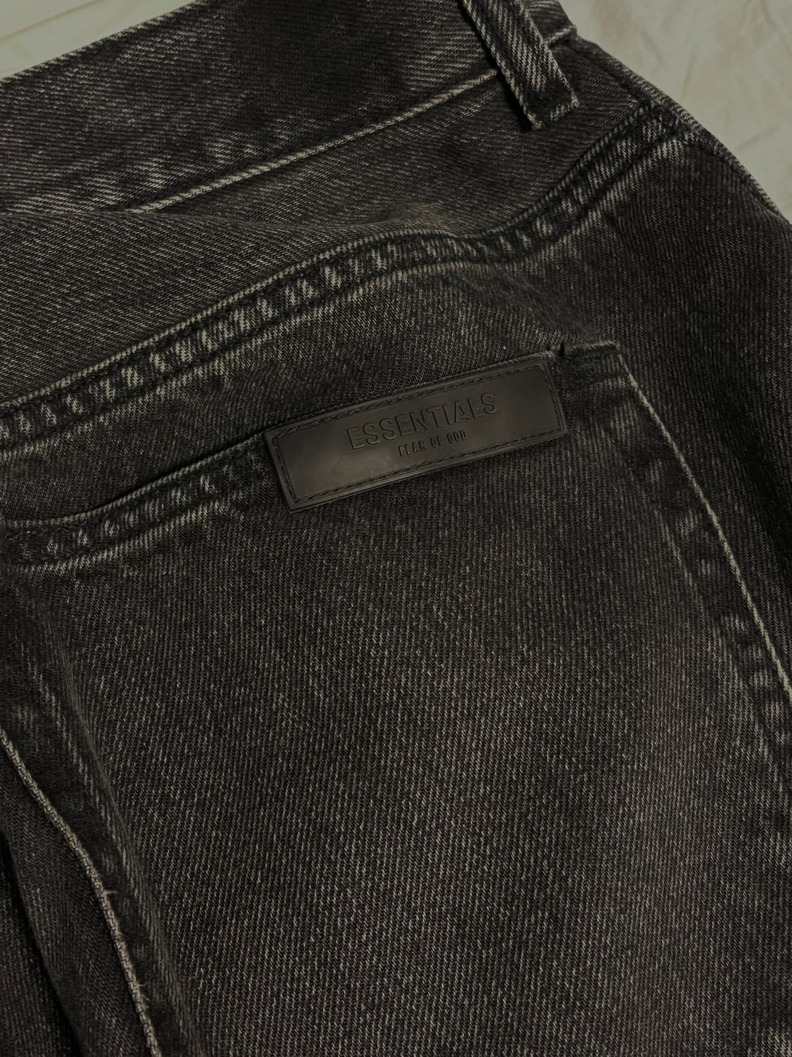 [34-35] 피어오브갓 에센셜 흑청 워싱 데님 상품이미지3