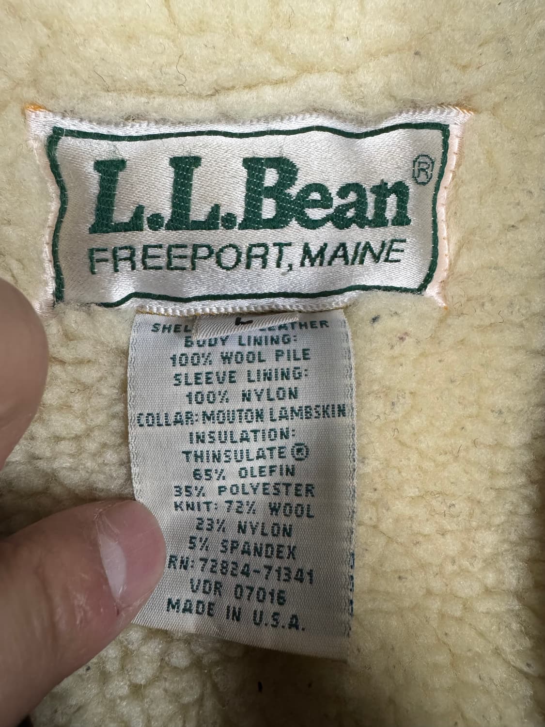 USA made)엘엘빈(llbean) G-1 레더자켓 44 상품이미지6
