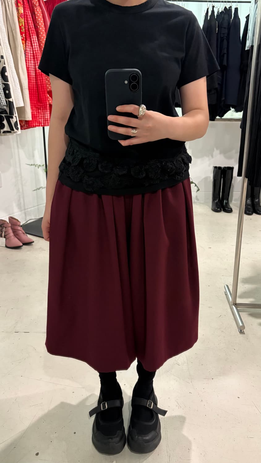 Gathered Structure Skirt Pants 상품이미지9