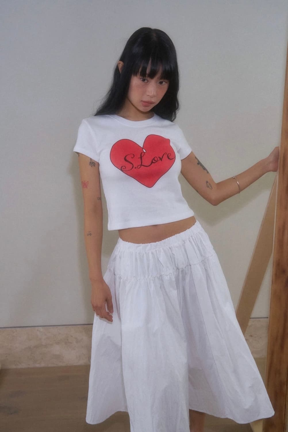 스무스무드 Enchanted Skirt Ivory 상품이미지1