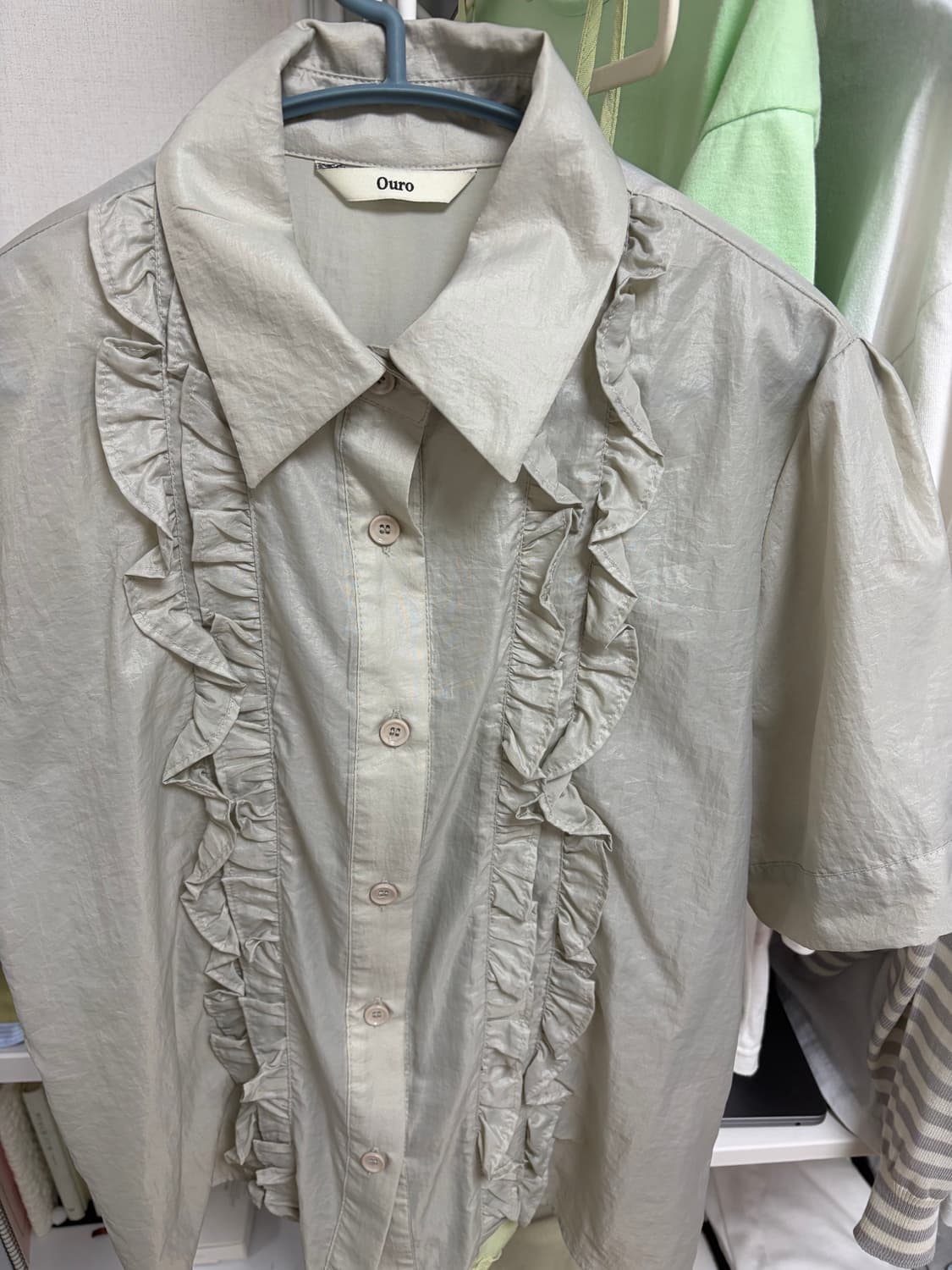 아우로 셔츠 -FRONT FRILL SHIRTS 상품이미지5