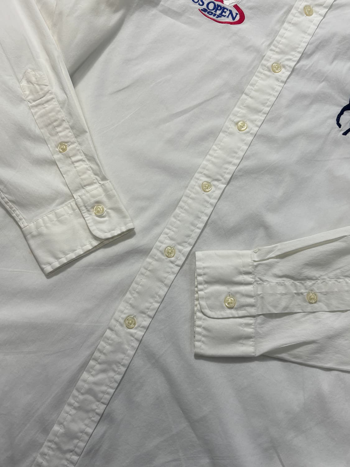 폴로 랄프로렌 빅포니 US OPEN 에디션 화이트 셔츠 S 상품이미지3