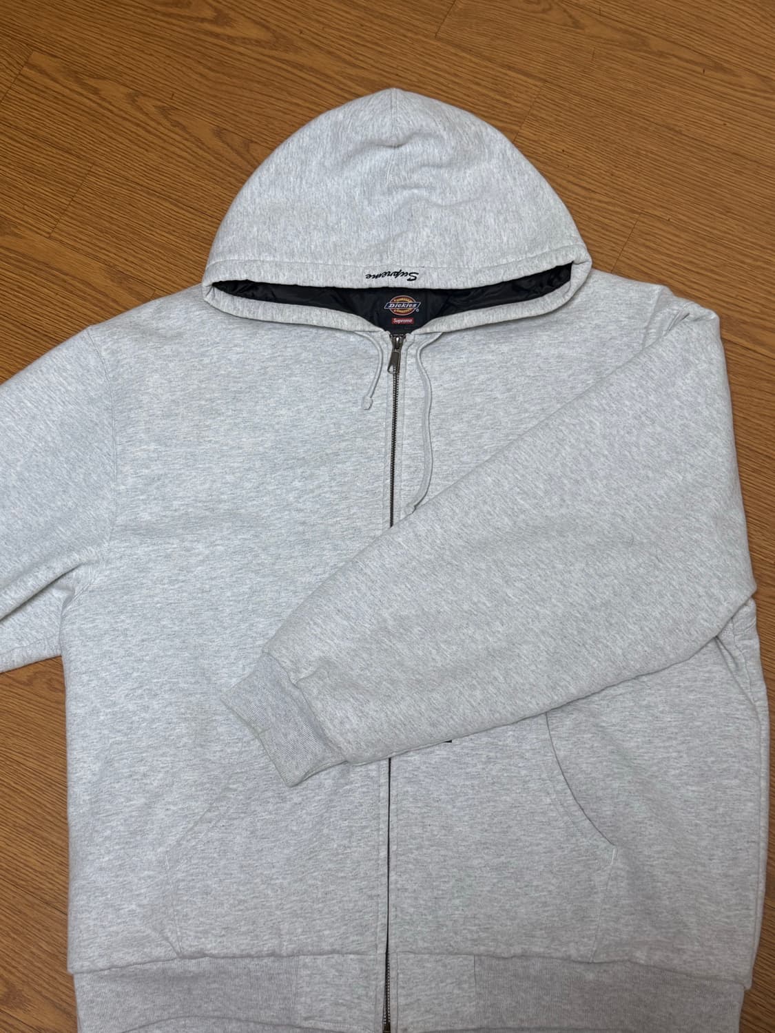 슈프림 x 디키즈 후드 집업 애쉬 그레이 XL 상품이미지1