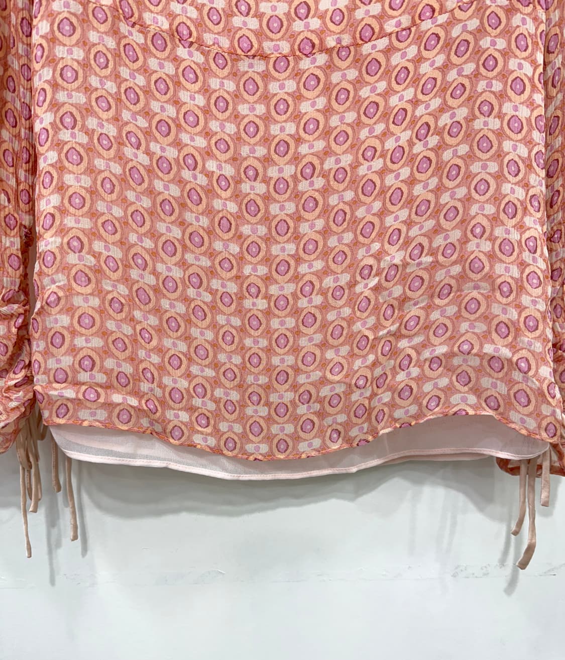 마인 실크 100%  패턴 블라우스 55 상품이미지4