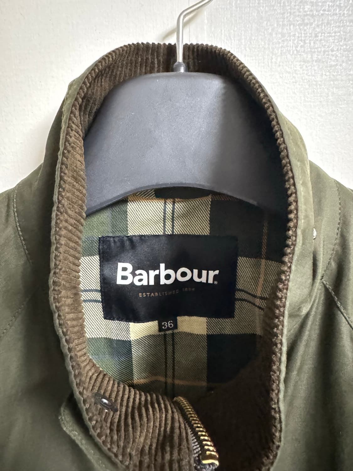 바버x프릭스스토어 자켓(올리브)(트랜스포터) 36사이즈 상품이미지2