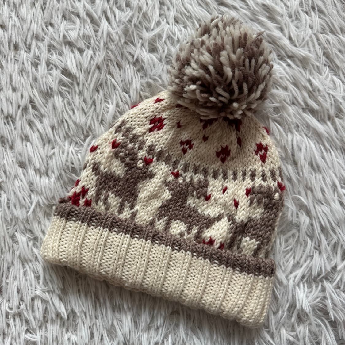 KOUA 일본빈티지 겨울 크리스마스 모자 비니 y2k 노드 free 상품이미지2