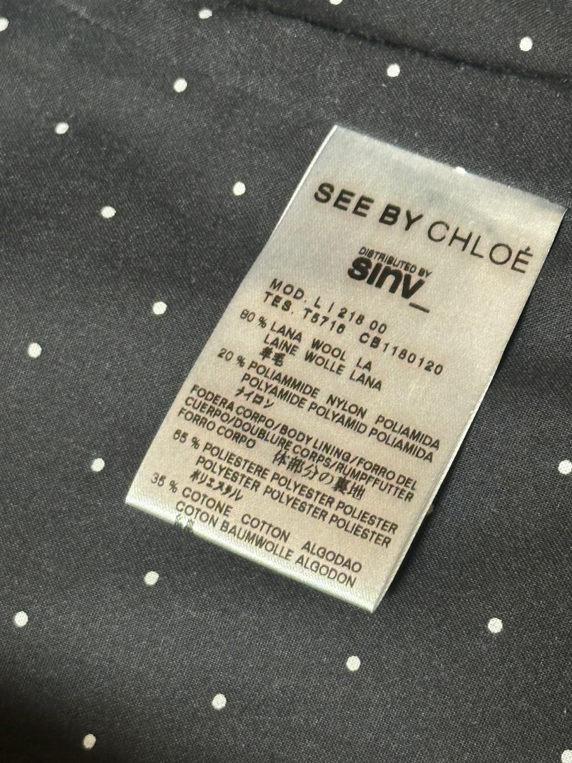 SEE BY CHLOE 버튼 울 크롭 자켓 상품이미지7