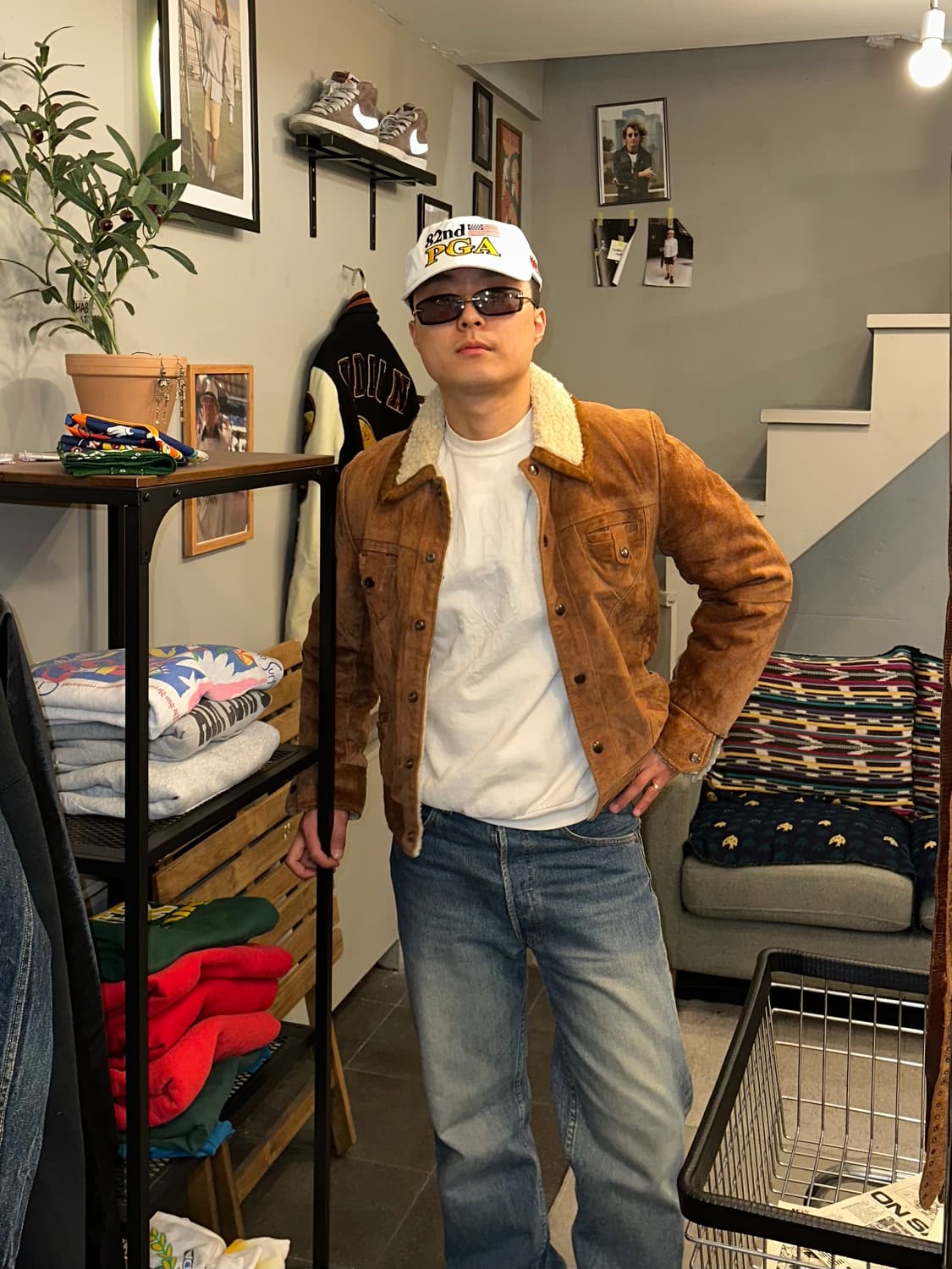 80-90’s American genuine leather jacket 상품이미지1