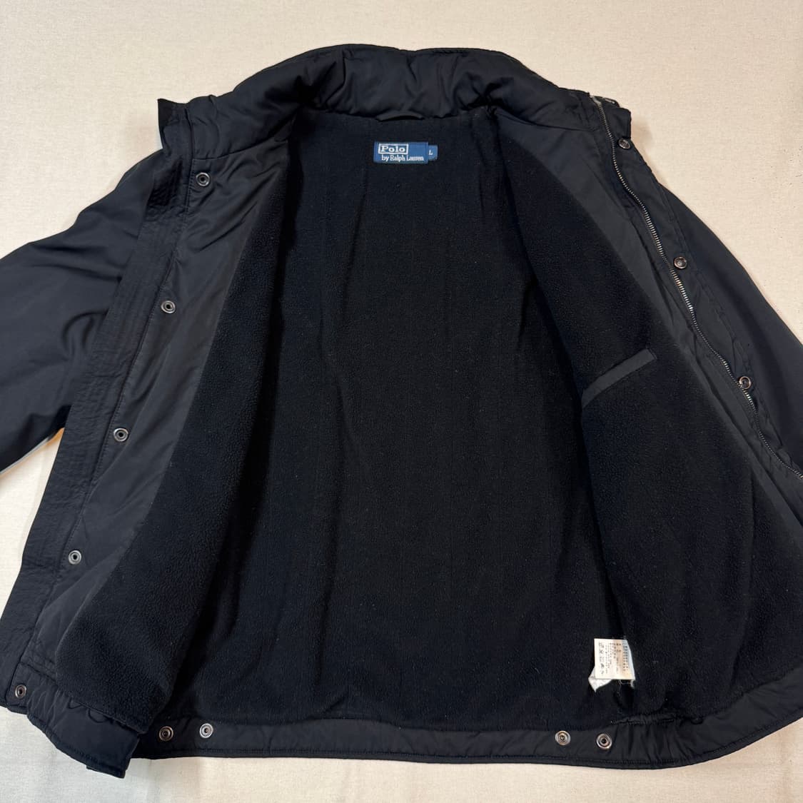 L) 폴로 랄프로렌 블랙 폴리쉘 히든후드 페리 자켓 상품이미지7