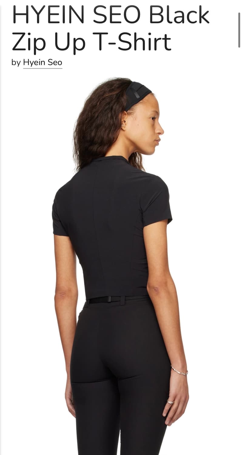Hyein seo zip up T-shirt 상품이미지3
