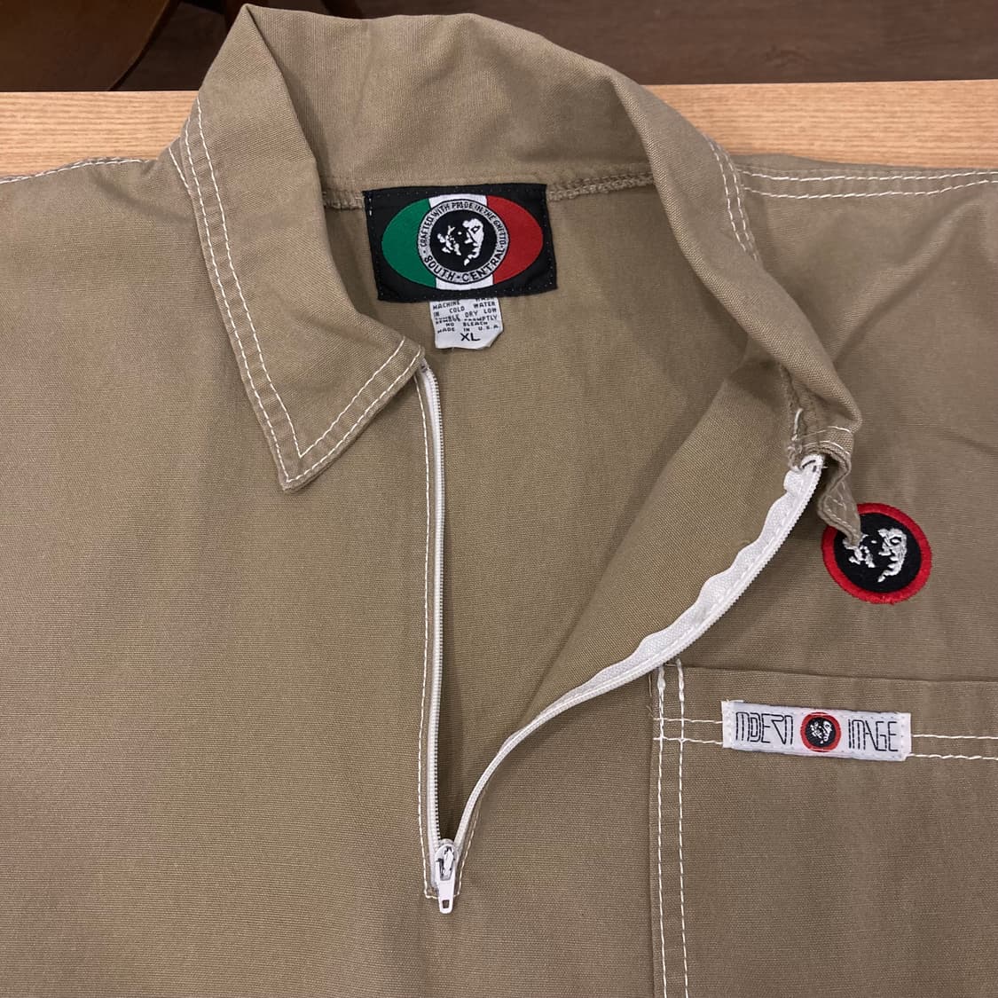 미국 빈티지 USA 하프 집업 셔츠 반팔 집업 상품이미지4